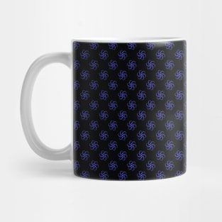 Yin Yang Design - Blue Color Spider Pattern Mug